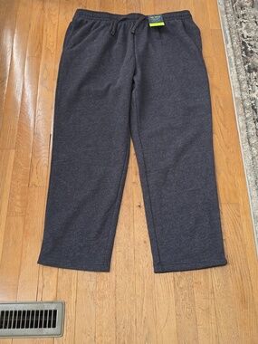 TEK GEAR BRAND MEN'S GRAY JOGGER FLEECE SWEATPANTS SIZE XL